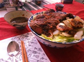 日式和风牛排盖饭