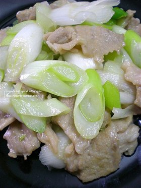 葱爆肉片