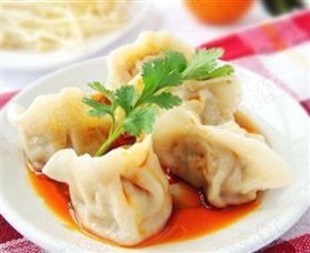 金针菇肉馅水饺