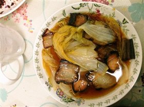 快手酱肉蒸娃娃菜