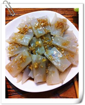 凉拌肉皮冻