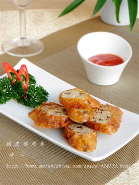 脆皮鸡肉卷