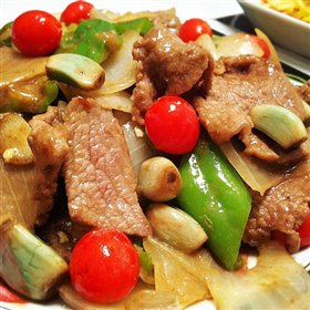 腊八蒜炒牛肉