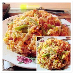 四季腊肠蛋炒饭