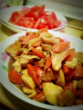 耗油酱烧杏鲍菇