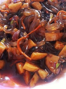 京酱墨鱼丸盖浇粉