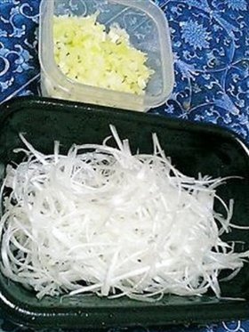 这样切——葱丝