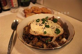 鱼香肉糜丼