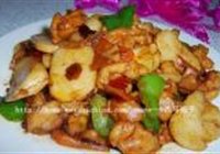 辣子鸡丁炒年糕的做法 步骤12