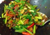 菜薹回锅肉的做法 步骤8