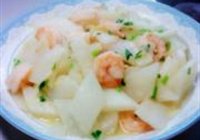 白萝卜烩虾仁的做法 步骤8