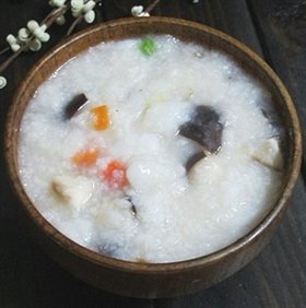 香菇鳕鱼粥