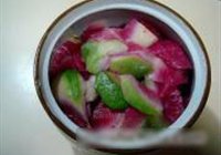 椒油爆腌萝卜皮的做法 步骤3