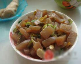 泡椒炒魔芋豆腐
