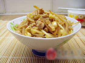 肉末咸菜黄豆芽