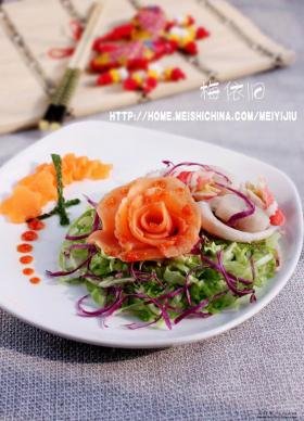 三文鱼沙拉