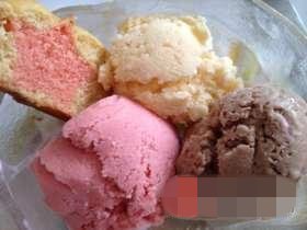 彩色冰淇淋