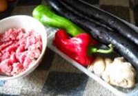 牛肉末炒茄丝的做法 步骤1