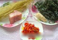 海带粉条炒肉末的做法 步骤1