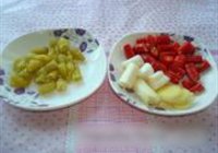 青豆炒鸡胗的做法 步骤3