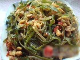 海带粉条炒肉末