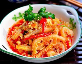 红油牛肚丝