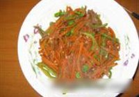 胡萝卜青椒肉丝的做法 步骤8