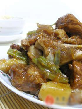 豆角土豆炖腔骨