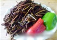 蕨菜肉丝的做法 步骤1