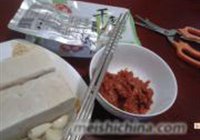 泡菜酱炒千页豆腐的做法 步骤1