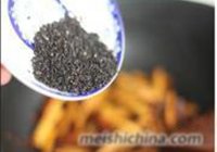 麻香干煸豆干的做法 步骤5