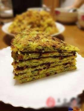 槐花鸡蛋饼