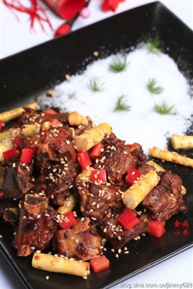 竹笋烧排骨