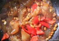 葱烧黄豆牛蹄筋的做法 步骤6