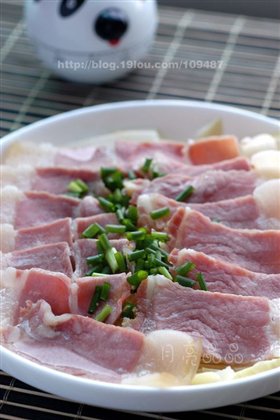 咸肉蒸春笋