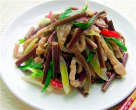 蕨菜肉丝