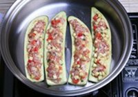 肉酱奶酪焗烤茄子的做法 步骤5