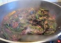 肉丝上汤紫背菜的做法 步骤3