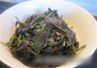 肉丝上汤紫背菜的做法 步骤4