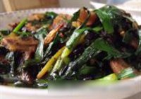 韭菜炒肉片的做法 步骤5