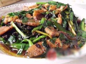韭菜炒肉片