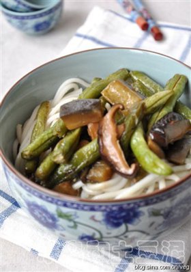 茄子豆角面