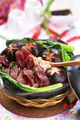 腊肠煲仔饭