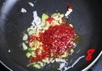 梭子蟹炒年糕的做法 步骤8