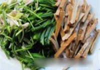 野葱虾皮炒豆干的做法 步骤6
