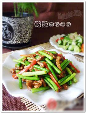 蒜薹炒肉丝
