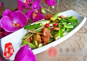 豆豉大蒜炒油渣
