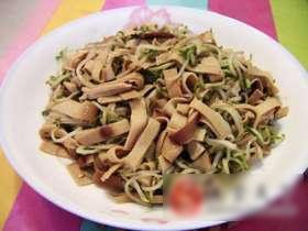 干豆腐炒豆芽