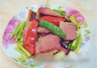 蒜薹炒腊肉的做法 步骤7