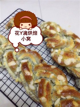 黑芝麻椰蓉辫子卷